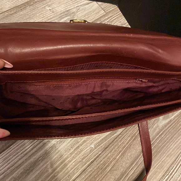 Vintage Cartier Burgundy  Calf Leather  Bag - Picture 15 of 16